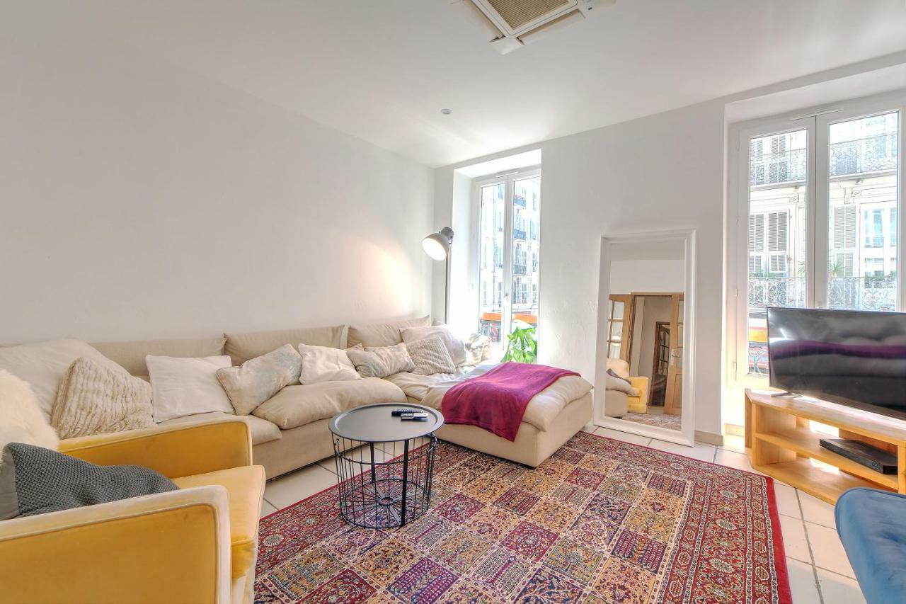 Lovely Large Familial Apartment In Central Nice, Ten Minutes Walk To The Beach! Exterior foto